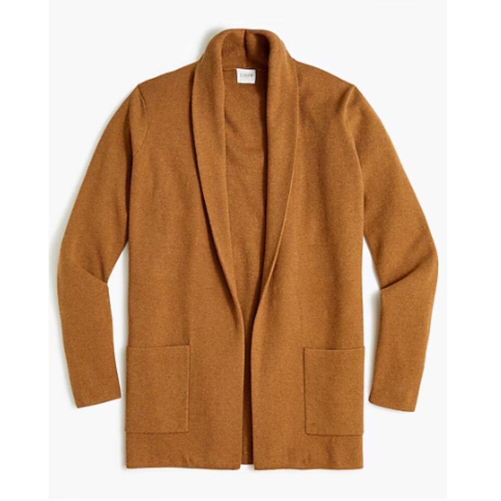 J. Crew Chelsea Sweater Cardigan Blazer - Camel - Size L